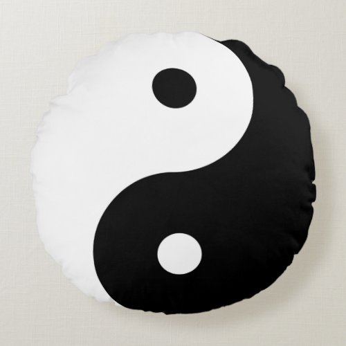 Yin_Yang Round Pillow