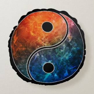 Yin Yang Round Pillow