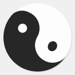 Yin Yang round sticker