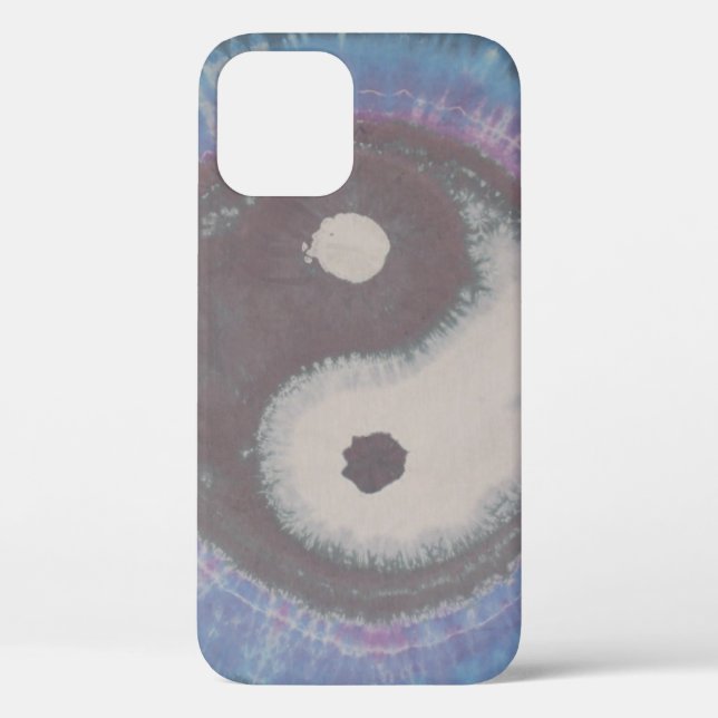 Yin Yang Round Tie Dye Case-Mate iPhone Case (Back)