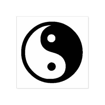 Yin Yang Rubber Stamp by templeofswag at Zazzle