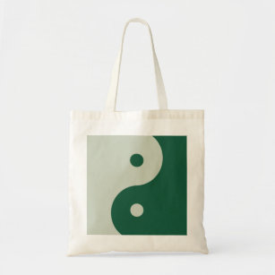 Yin Yang Sage Green Tote Bag