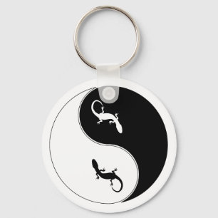Yin Yang Salamander Keychain