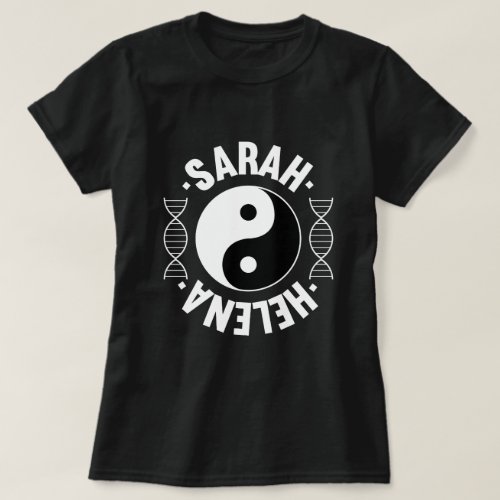 Yin  Yang _ Sarah  Helena Orphan Black T_Shirt
