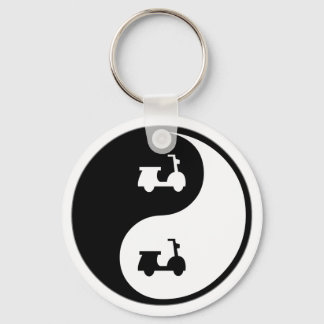 Yin Yang Scooters Keychain