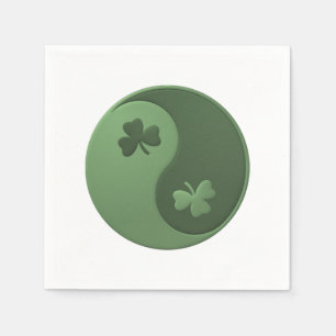 Yin Yang Shamrocks St. Patrick's Day Napkins