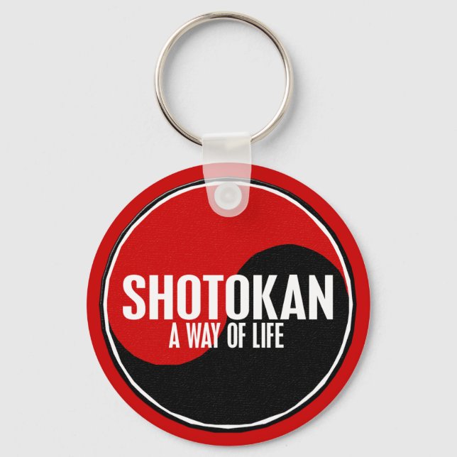 Yin Yang Shotokan 1 Keychain (Front)