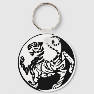 YIN YANG SHOTOKAN TIGER KEYCHAIN