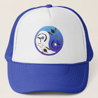 Yin Yang Siamese Cats Hat