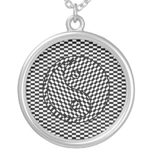 Yin Yang Silver Plated Necklace