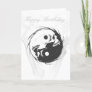 Yin-Yang - Skull Birthday Card