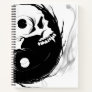 Yin-Yang Skull Spiral Sketchpad Notebook