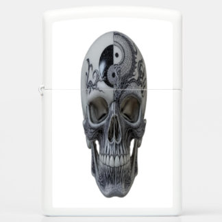 Yin Yang Skull Zippo Lighter