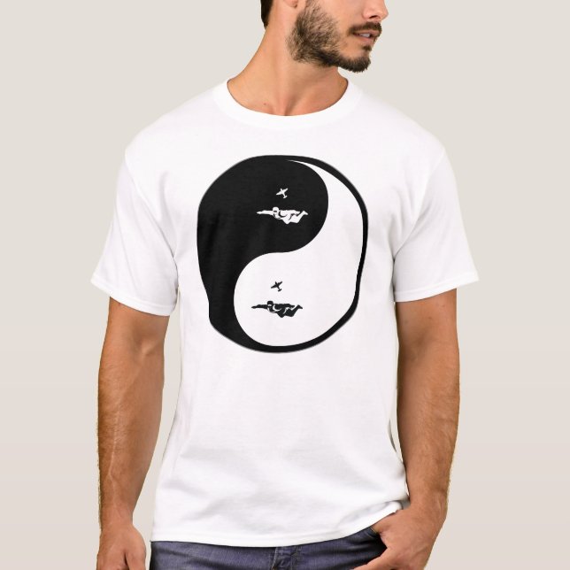 Yin Yang Skydiving T-Shirt (Front)
