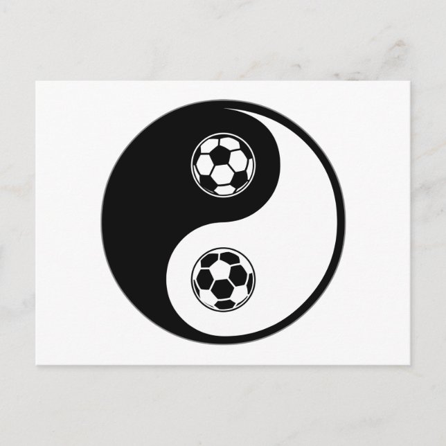 Yin Yang Soccer Postcard (Front)