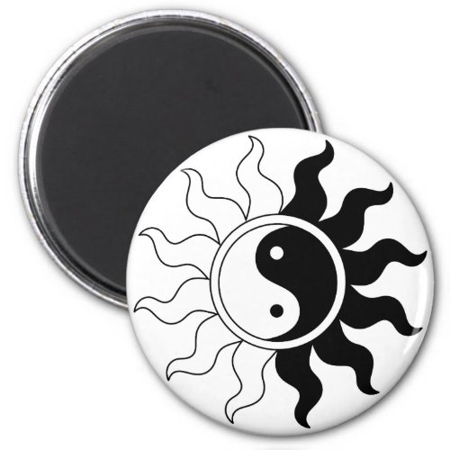 Yin yang sun magnet