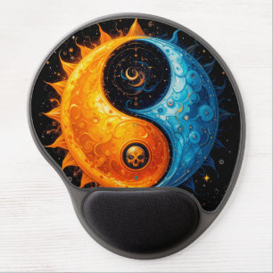 Yin Yang Sun Moon Balance Symbol Mouse Pad ☯️