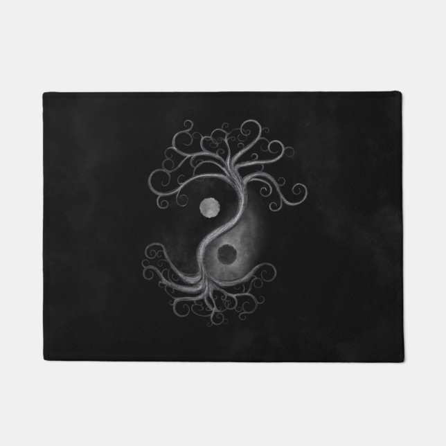 Yin Yang Swirl Tree Doormat (Front)