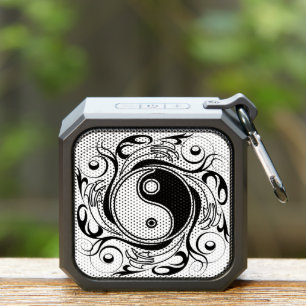 Yin & Yang Symbol Black and White Tattoo Style Bluetooth Speaker