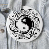 Sticker miroir Yin et Yang - Décoration miroir zen - Miroir symbole.