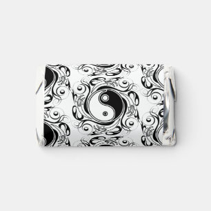 Yin & Yang Symbol Black and White Tattoo Style Hershey's Miniatures