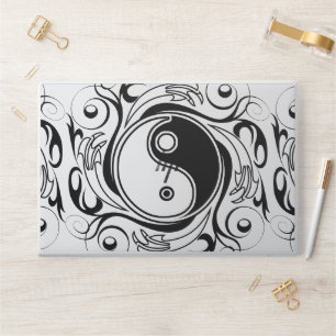 Yin & Yang Symbol Black and White Tattoo Style HP Laptop Skin