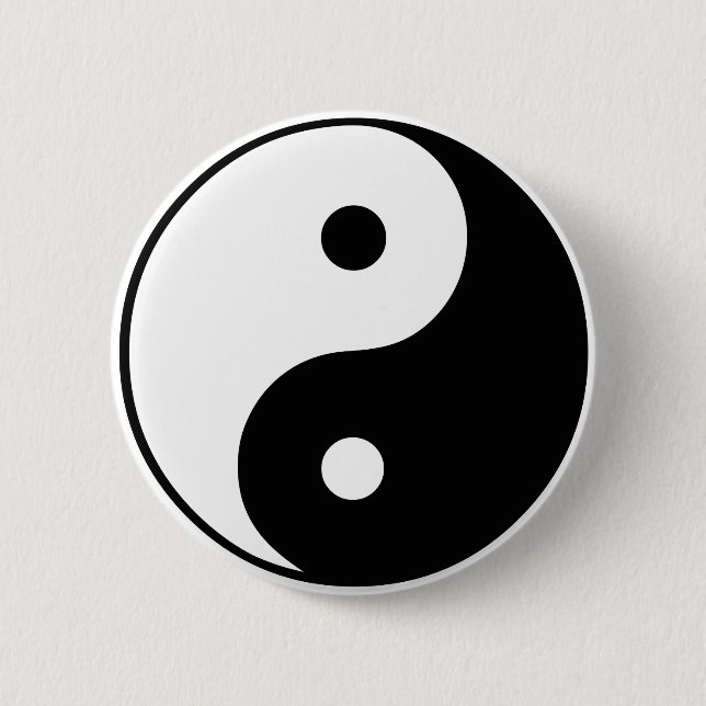 Yin Yang Symbol: Button (Front)
