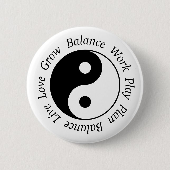 Yin Yang Symbol Button (Front)