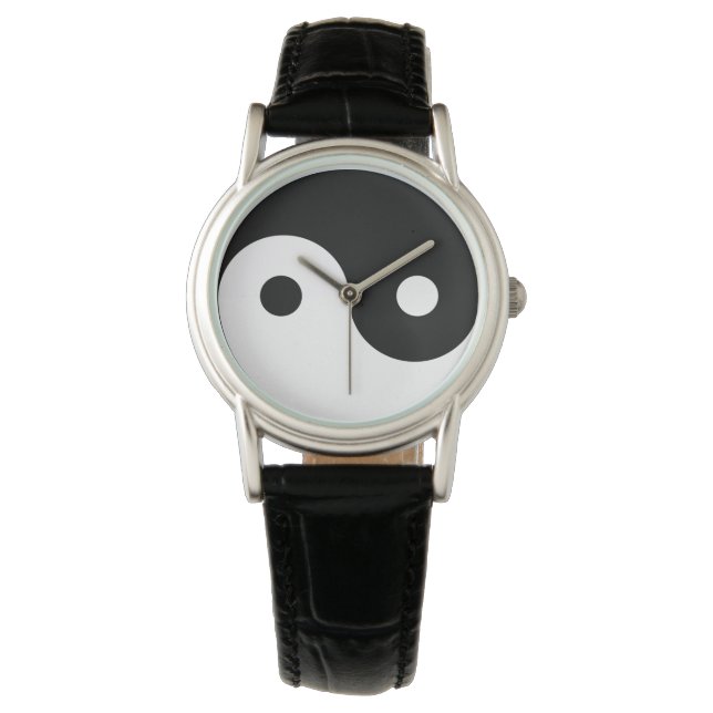 Yin Yang Symbol Cheeky Witch® Watch (Front)