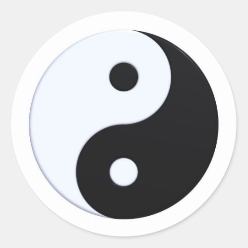 Yin_yang symbol classic round sticker