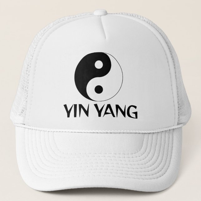 Yin Yang Symbol Design Hat (Front)