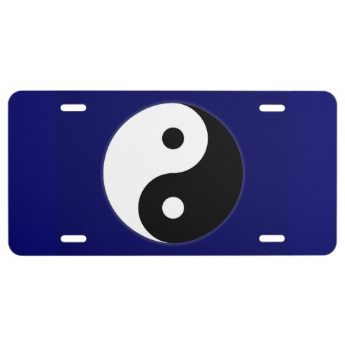 Yin Yang Symbol for Display License Plate