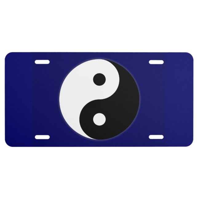 Yin Yang Symbol for Display License Plate (Front)