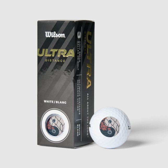 Yin Yang Symbol  Golf Balls (Packaging)