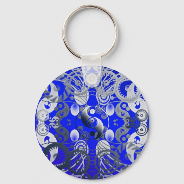 Yin yang symbol keychain (Front)