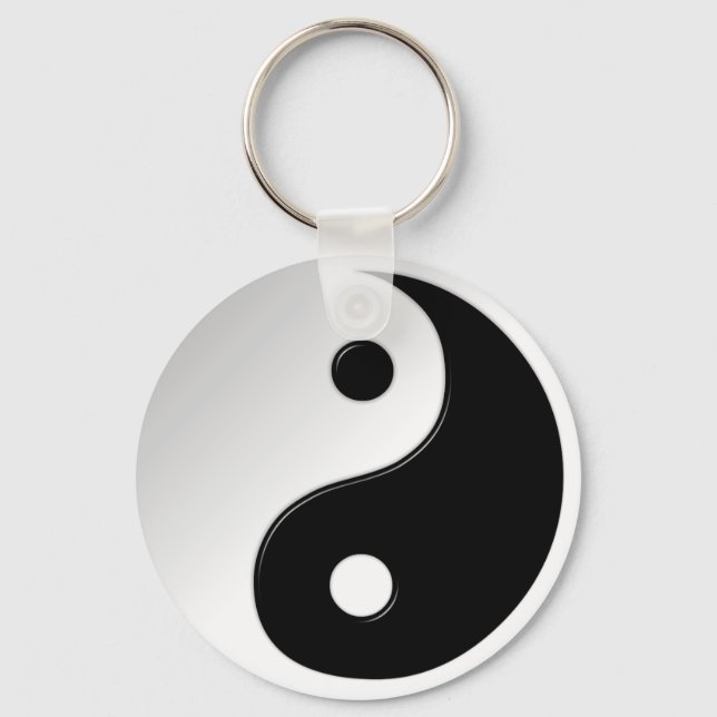Yin Yang Symbol Keychain (Front)