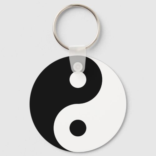 Yin Yang Symbol Keychain