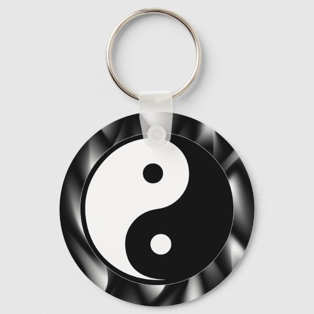 Yin Yang Symbol Keychain (Front)