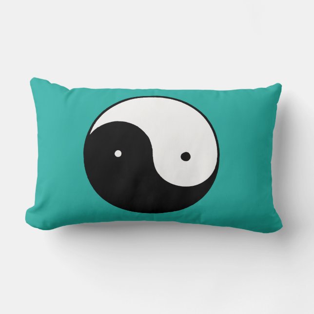 Yin Yang Symbol Lumbar Pillow (Front)