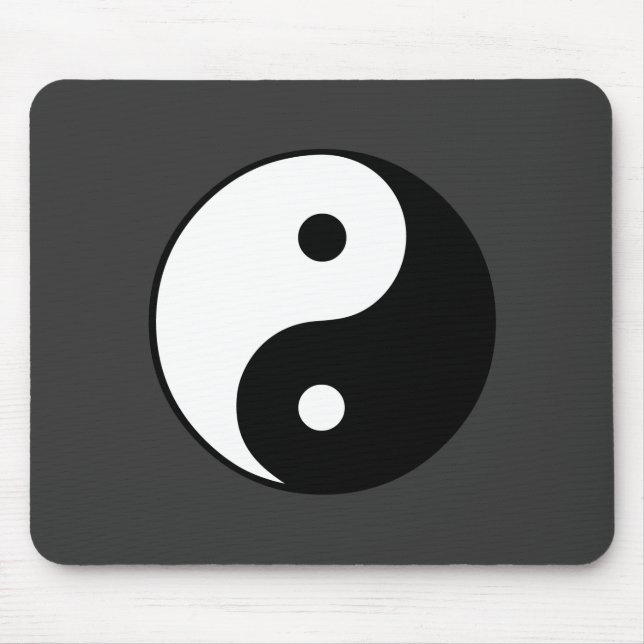 Yin Yang Symbol: Mouse Pad (Front)