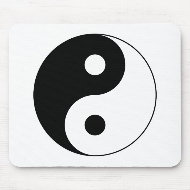 Yin Yang Symbol Mousepad (Front)
