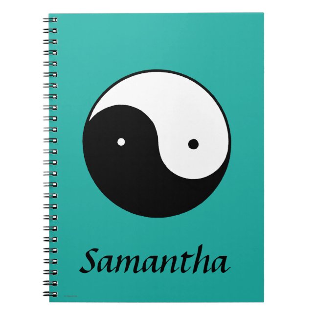 Yin Yang Symbol Notebook (Front)