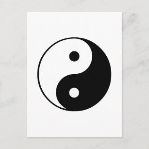 Yin Yang Symbol: Postcard