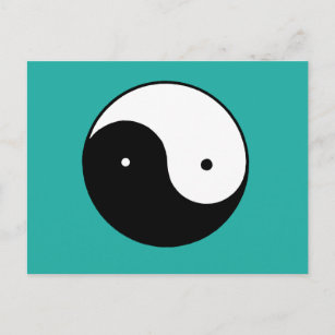 Yin Yang Symbol Postcard