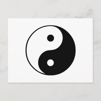 Yin Yang Symbol: Postcard