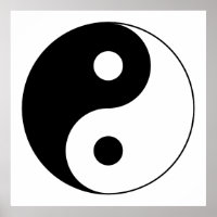 Yin Yang Symbol Poster