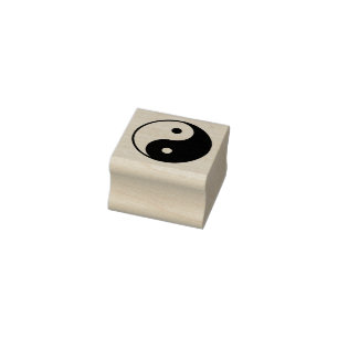 Yin Yang Symbol Rubber Stamp