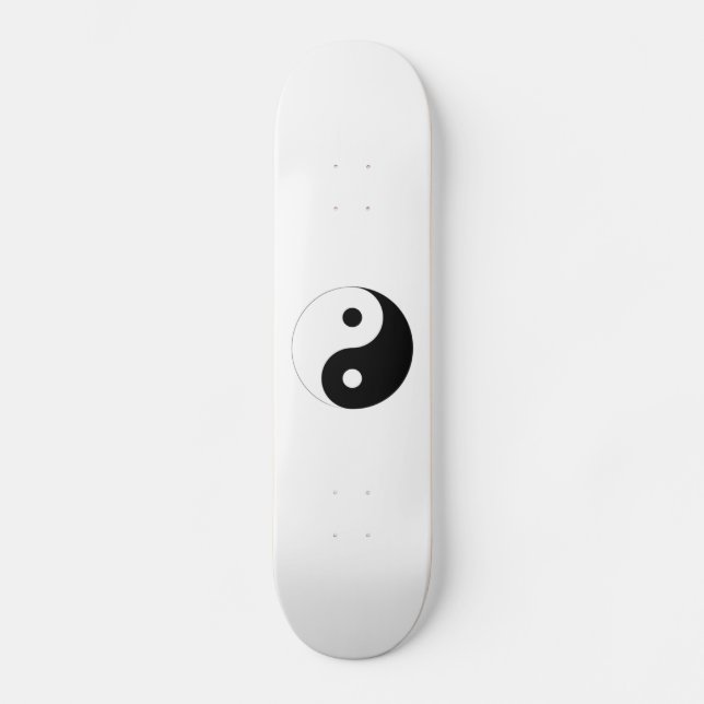 Yin-Yang Symbol Skateboard Deck (Front)