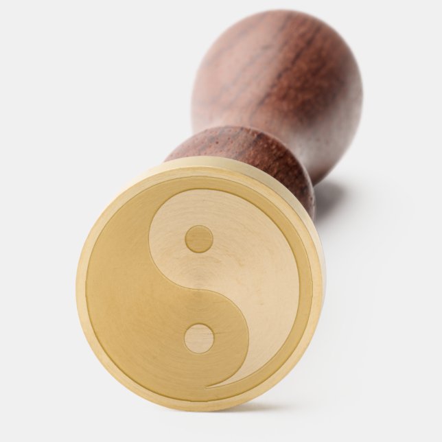 Yin Yang Symbol - solid tattoo design 1 Wax Seal Stamp (Front)