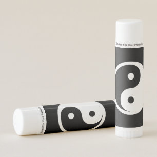 Yin Yang Symbol - solid tattoo design 2 Lip Balm